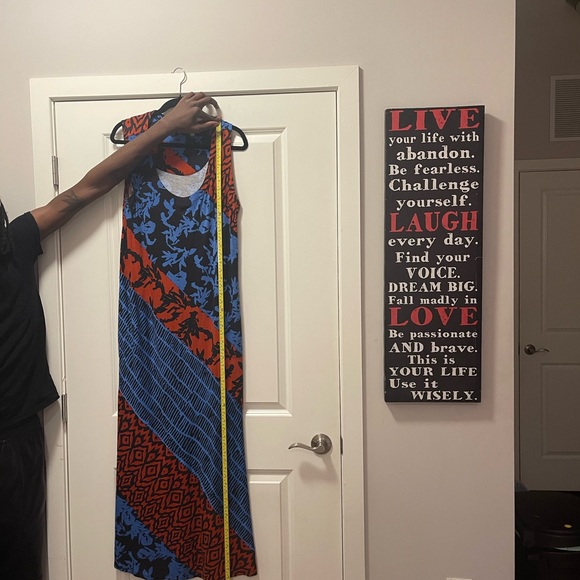 Maxi Length Soft Surroundings Dress Size Large.Abstract Print - Picture 5 of 6